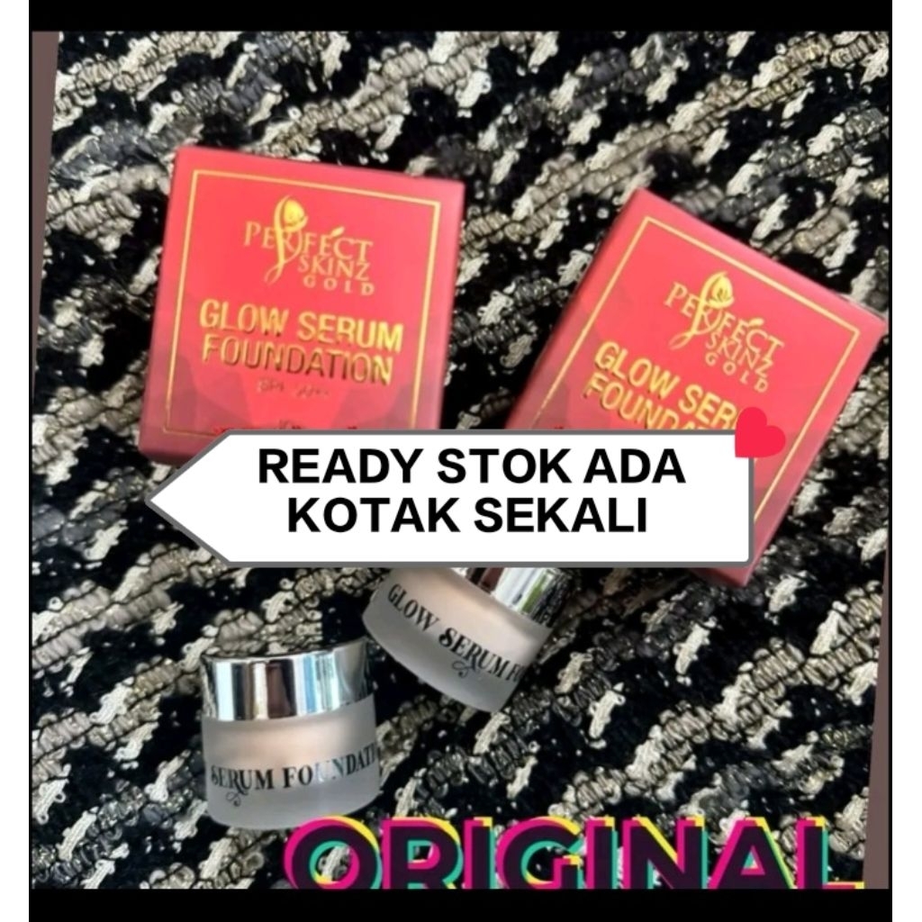 GLOW SERUM FOUNDATION ORIGINAL SEKALI DENGAN KOTAK YA