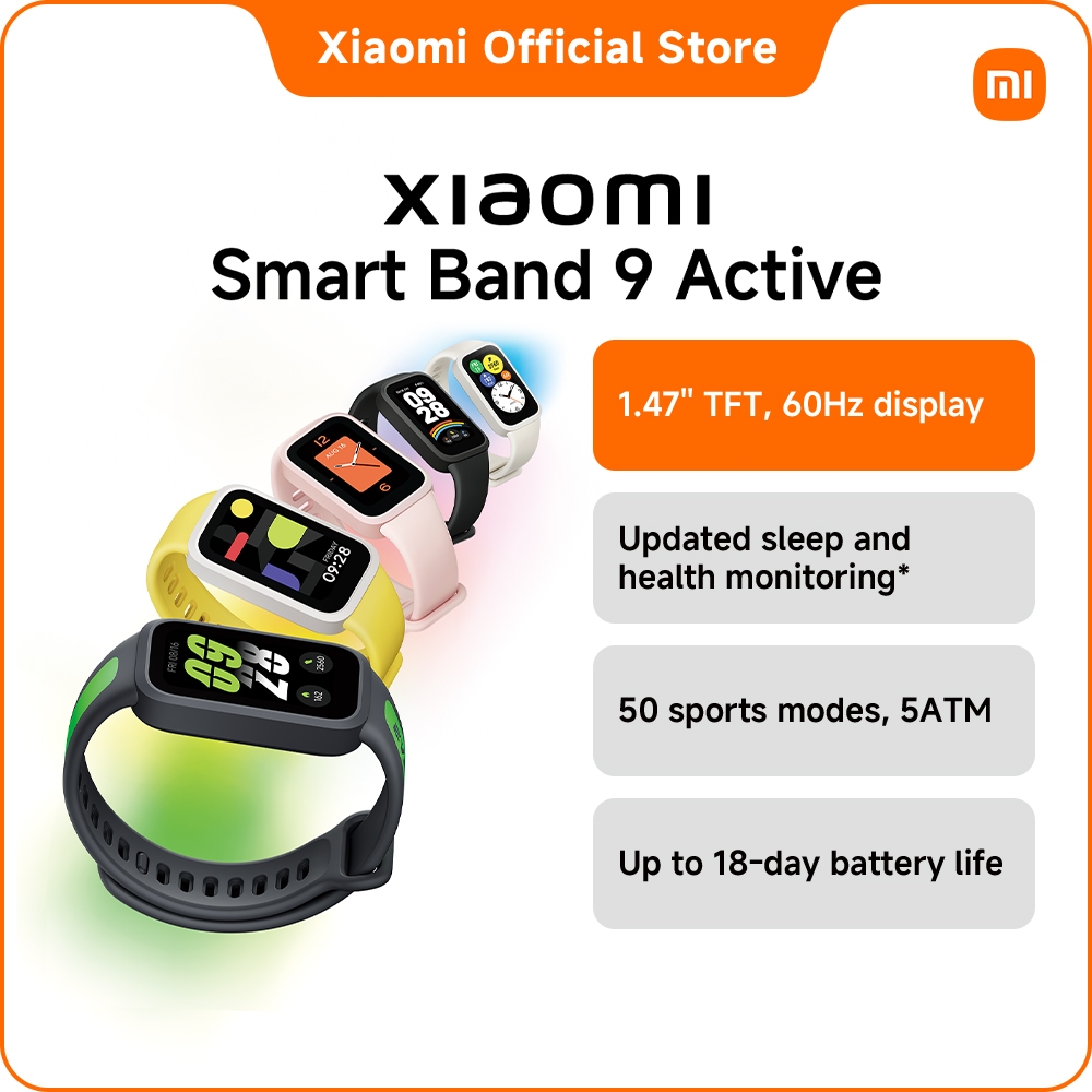 Xiaomi Smart Band 9 Active 1.47'' large display/Up to 18-day battery life