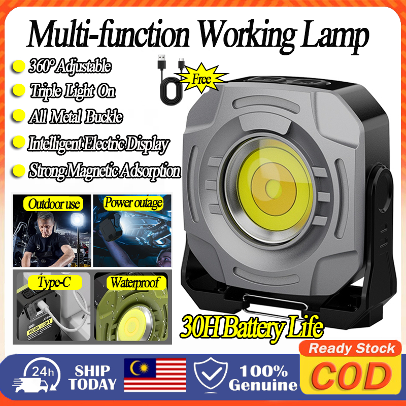 G800 Lampu Camping Emergency Light Led Light Rechargeable Light Outdoor Light Work Light Magnetic Maintenance Light 户外灯