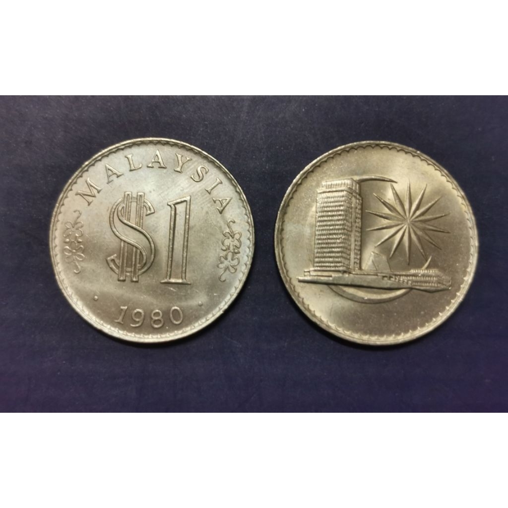 Offer Coin Malaysia Rm1 Tahun 1980 Seperti  Di Gambar Free Case