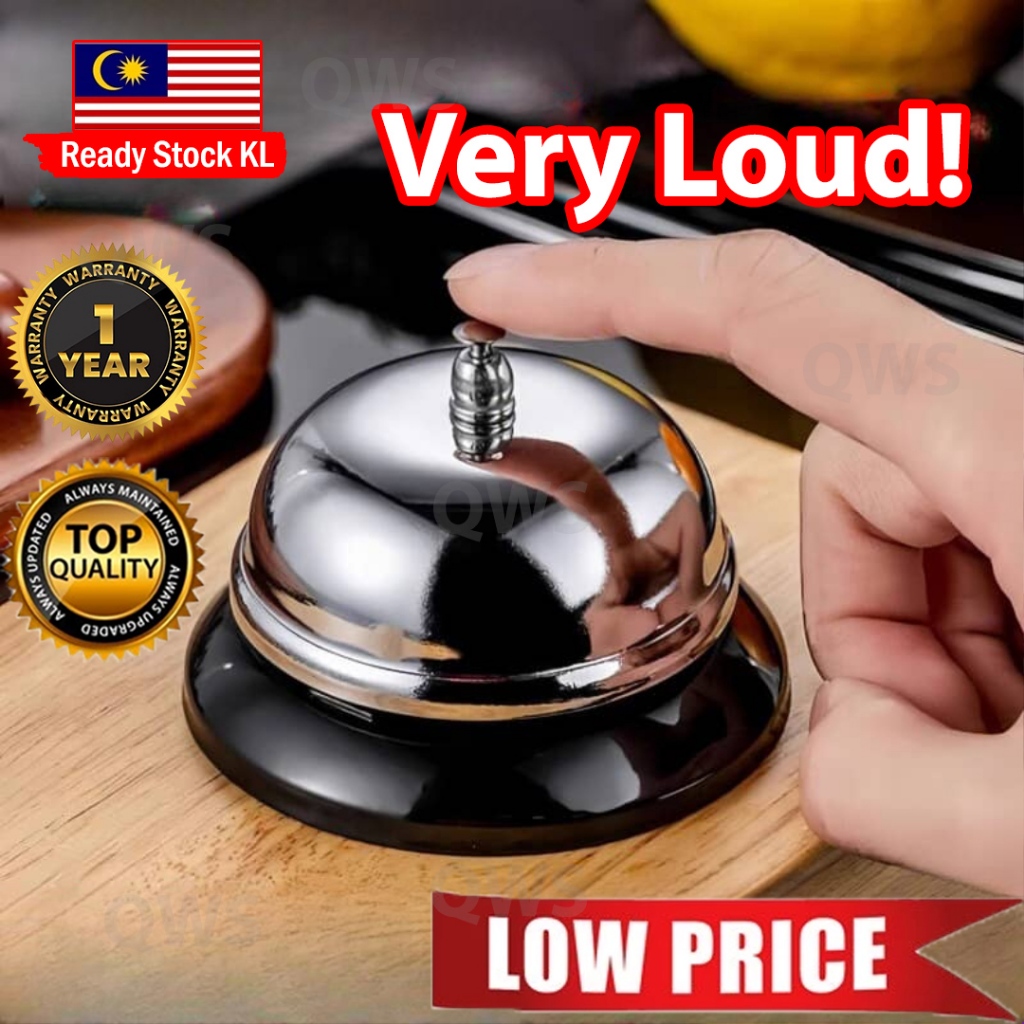 Loceng Live TikTok Service Call Bell Table Cafe Kitchen Hotel Reception Bell All Metal Loud Cashier Ring Bell 直播铃铛