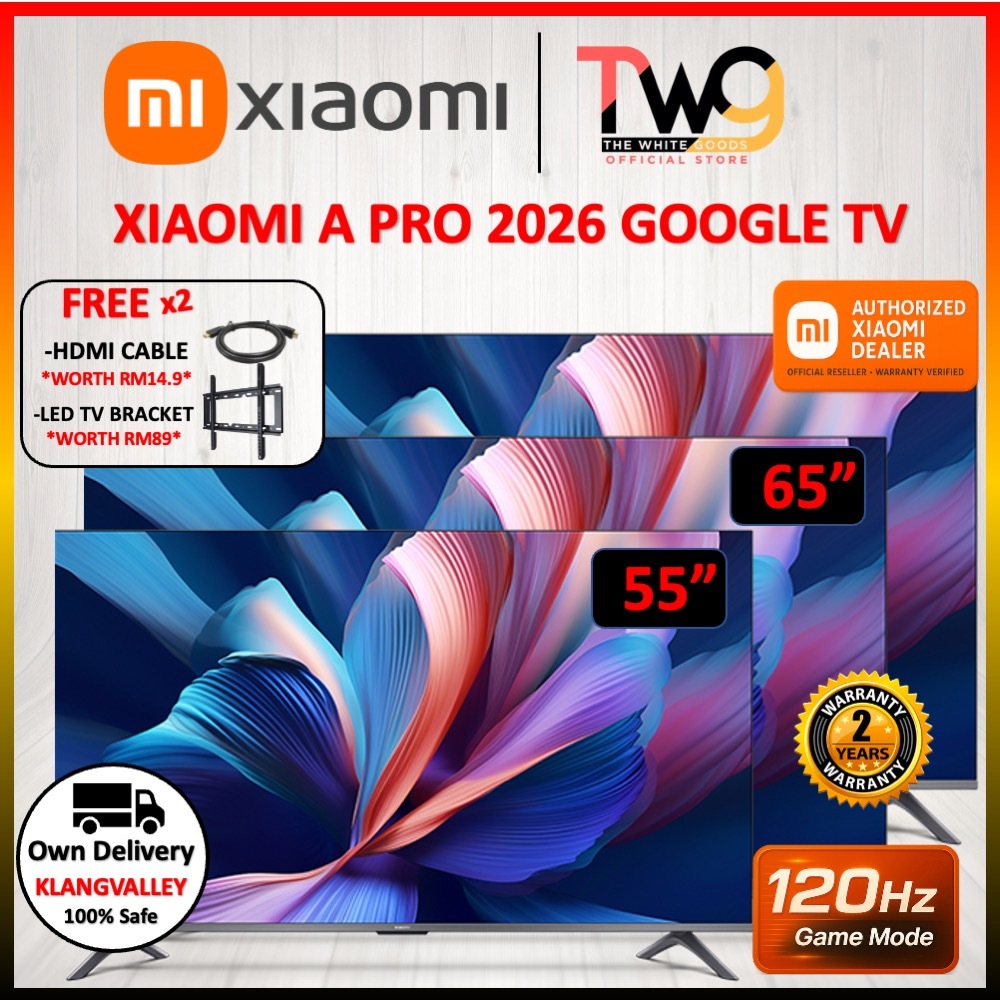 【CHEAPEST + 2 GIFT】Xiaomi TV (32 / 43 / 55 / 65 Inch) A PRO 2026 4K QLED UHD LED GOOGLE TV (A / A PRO / A PRO 2026)