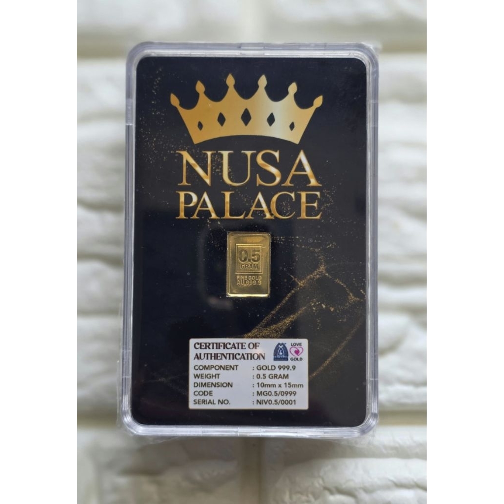 PURE 0.5g GOLDBAR 999.9 / 24carat + Special Box