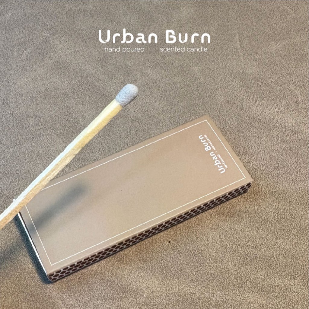 Urban Burn Minimalist Natural Aspen Wood Matches Phospate Free 12 stick per box Mancis 简约风火柴