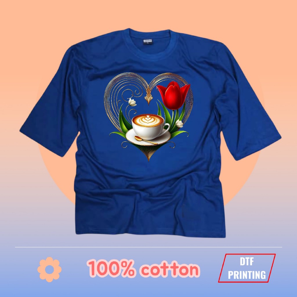 T-Shirt Lengan 3 Suku /Plus size/ 2XL-6XL 100% COTTON Women Clothing