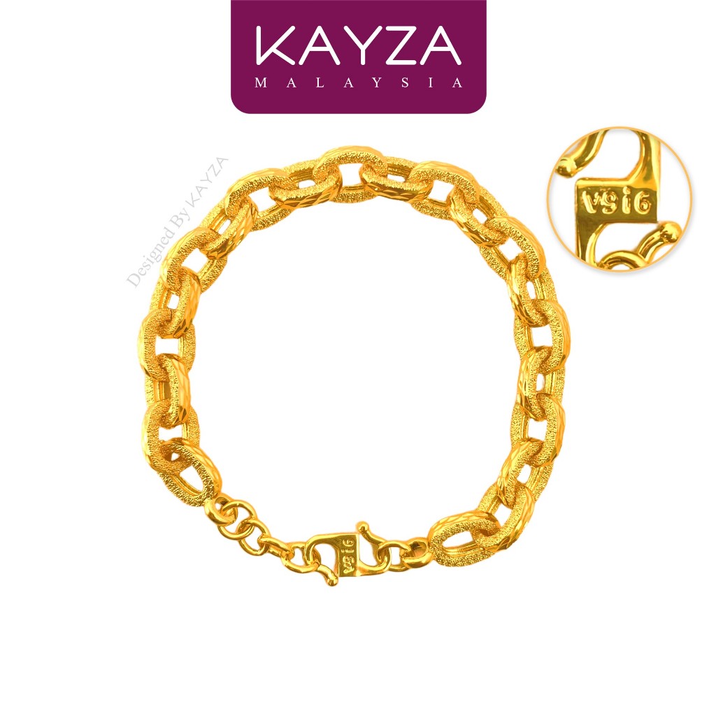 48B (26.6g) KAYZA Desert Chain Bracelets & Bangles Handcrafted Designs in Vietnamese Emas