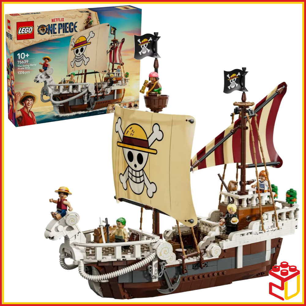 (Ready Stock) 75639 Lego One Piece The Going Merry Pirate Ship Building Toy (1376 Pieces)
