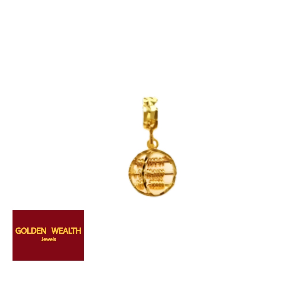 👍916 Gold Abacus  Pendant Charma Loket Sempua Emas 916