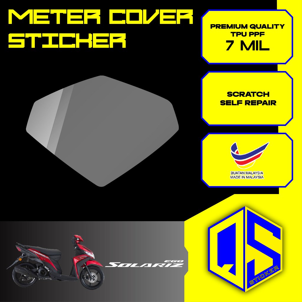 Yamaha Ego Solariz Meter Tinted Headlamp Tinted Screen Protector PPF TBU 7mil