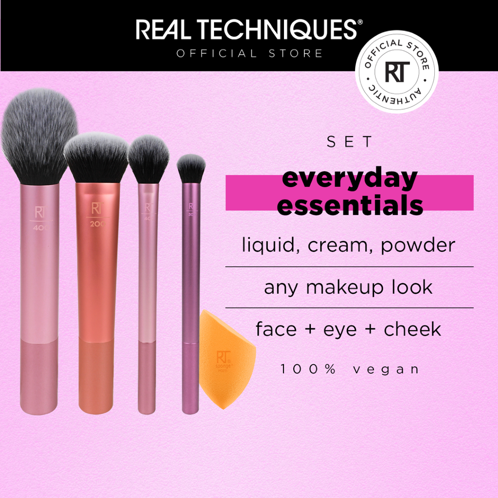 Real Techniques Everyday Essentials Makeup Brush Set
