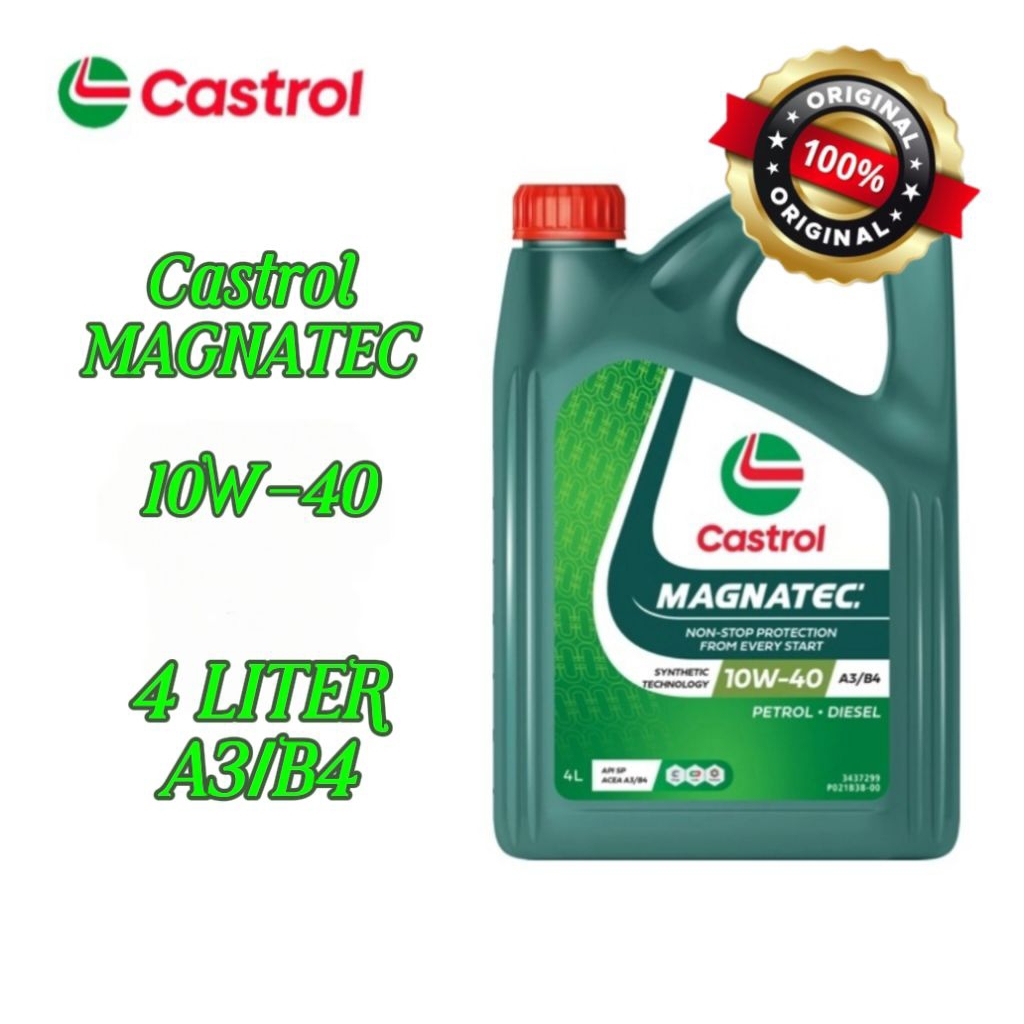 Castrol MAGNATEC 10W-40 SN for Petrol Vehicles (4L) (100% ORIGINAL)