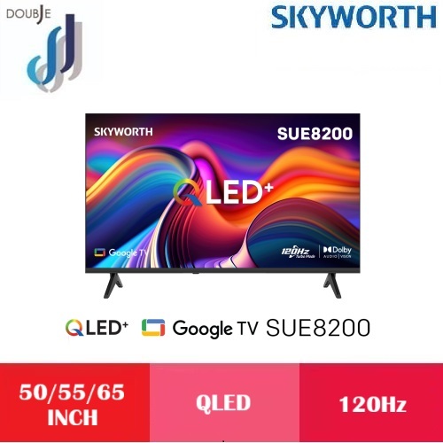 SKYWORTH 50/55/65" SUE8200 QLED 120Hz 4K UHD Google TV