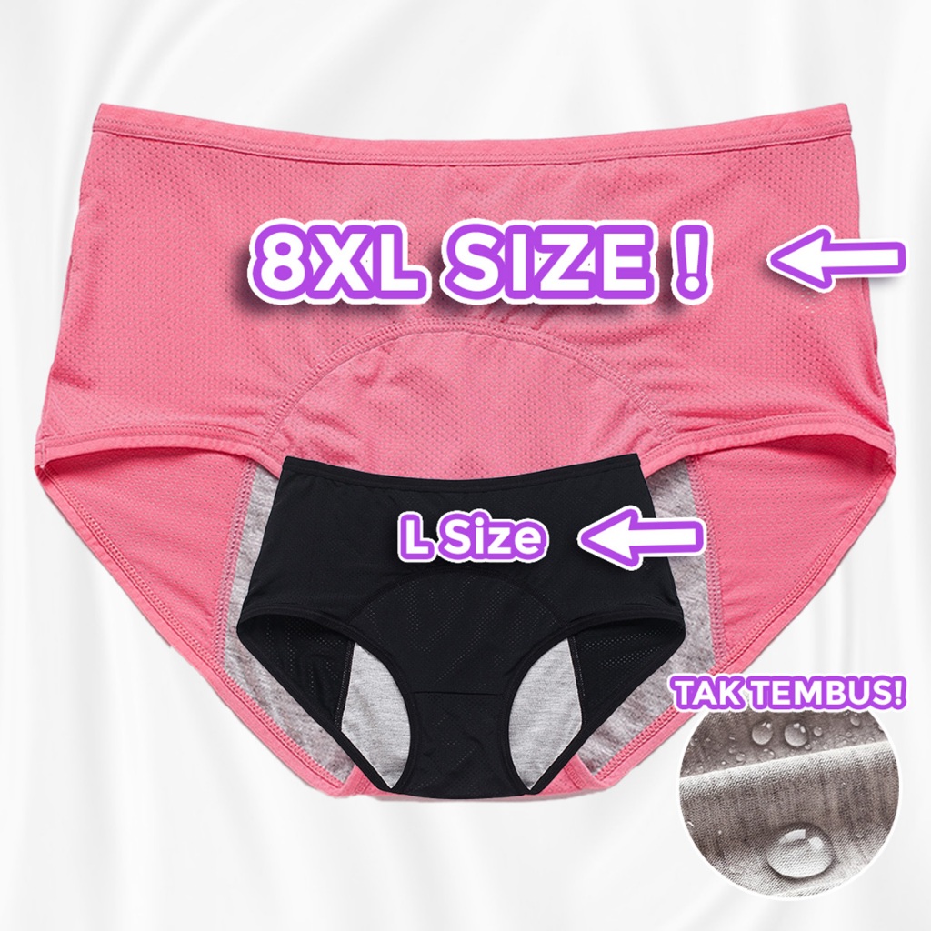 L XL 2XL 3XL 4XL 5XL 6XL 7XL 8XL PLUS SIZE Panties Women Seluar Dalam Wanita PLUS SIZE Spender Women SD063