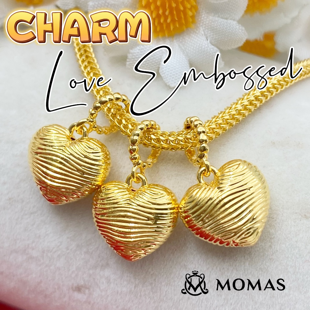 MOMAS Charm Love VIRAL Bajet 5D Emas 916 Charm Enamel 5d Bead Enamel Emas 916 Charms 916
