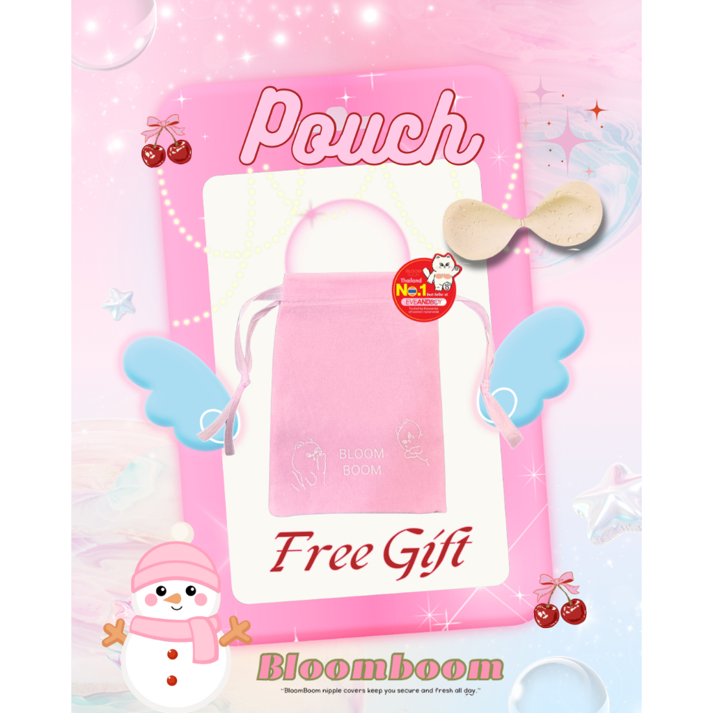 Bloomboom Christmas Pouch – Cute & Convenient Storage | Free Gift
