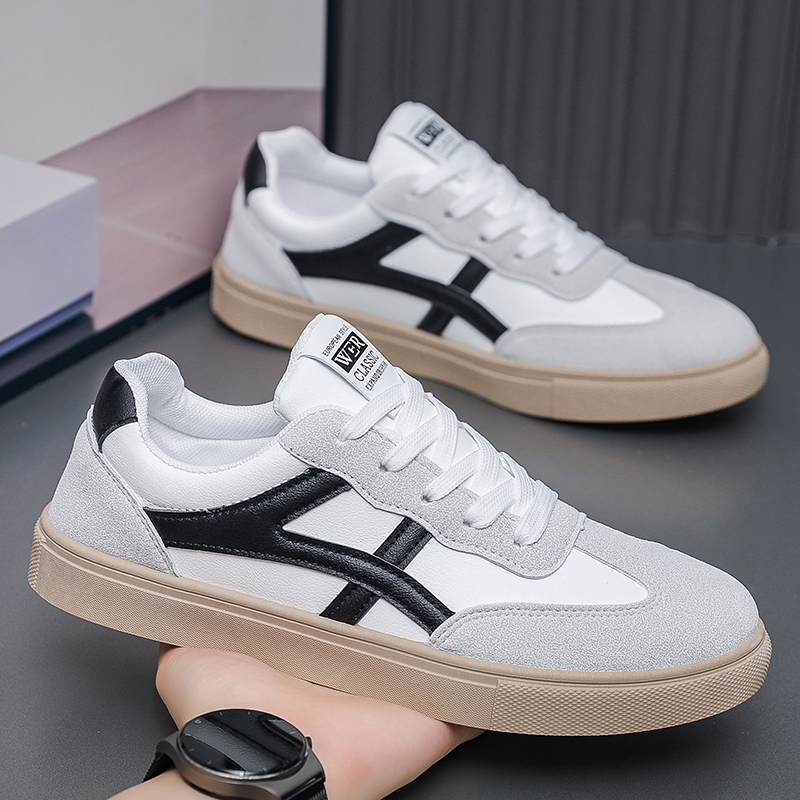 Men Forrest Gump shoes low-top shoes thick-soled white shoes new style sports style casual sneakers Rubber Badminton
