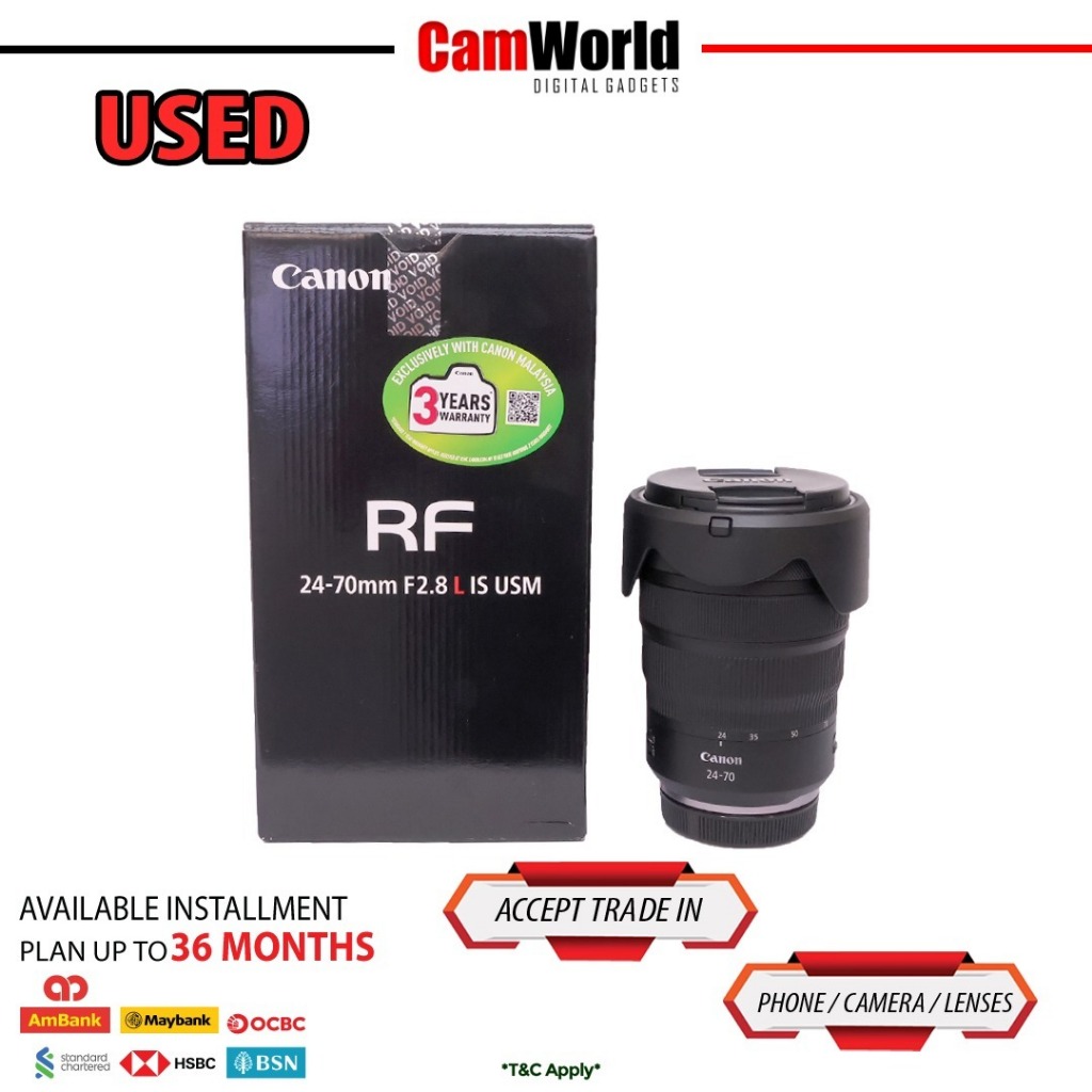 Canon RF 24-70mm F2.8 IS USM (USED)