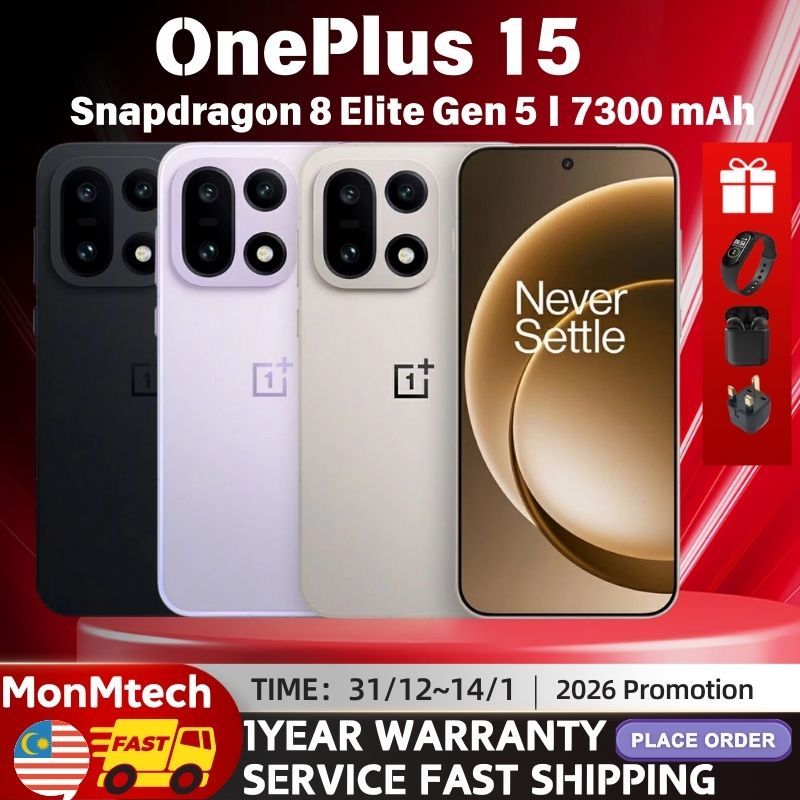 [Global Rom] OnePlus 15 6.78 inches AMOLED 165Hz Snapdragon 8 Elite Gen 5 ColorOS 120W wired 7300 mAh 50 MP SmartPhone