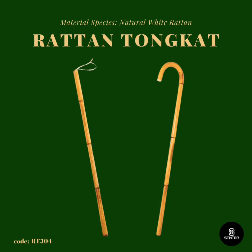 RT304. Natural Rattan Stick / Walking Stick / Tongkat / Hiking Stick