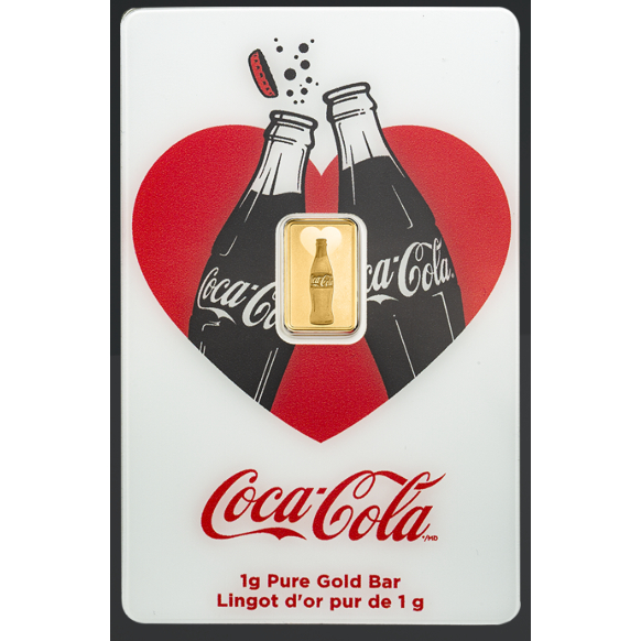 COCO - COLA LOVE 1G GOLD BAR 999.9