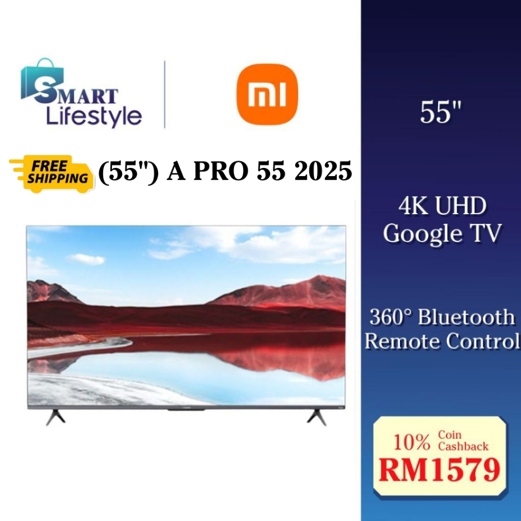 【FREE SHIPPING】XIAOMI Google TV (43") A Pro 43 2026/(55") A 55 2025/A Pro 55 2025/(65") A Pro 65 2025/A 65 2026