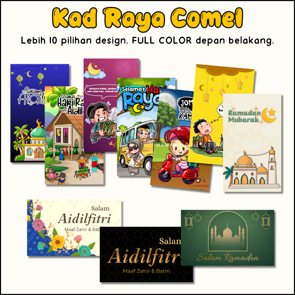 Kad Raya Hari Raya Aidilfitri Card Ramadan Tag Kad Terima Kasih 2026 Poskad Ramadhan Puasa Gift card