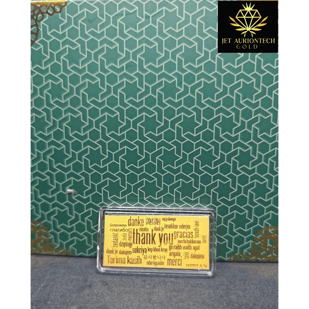 JET EMAS PURE 999.9 Gold Bar & Gold Notes 24K(100% Authentic Gold) Investment: Thank You