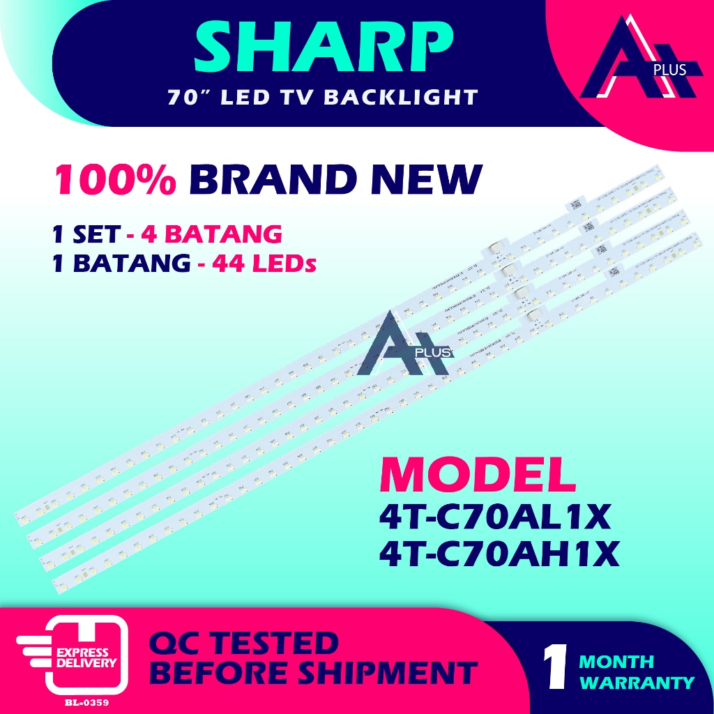 4T-C70AL1X / 4T-C70AH1X SHARP 70" LED TV Backlight 70 INCH Lampu TV 4TC70AL1X 4TC70AH1X 4T C70AL1X C70AH1X