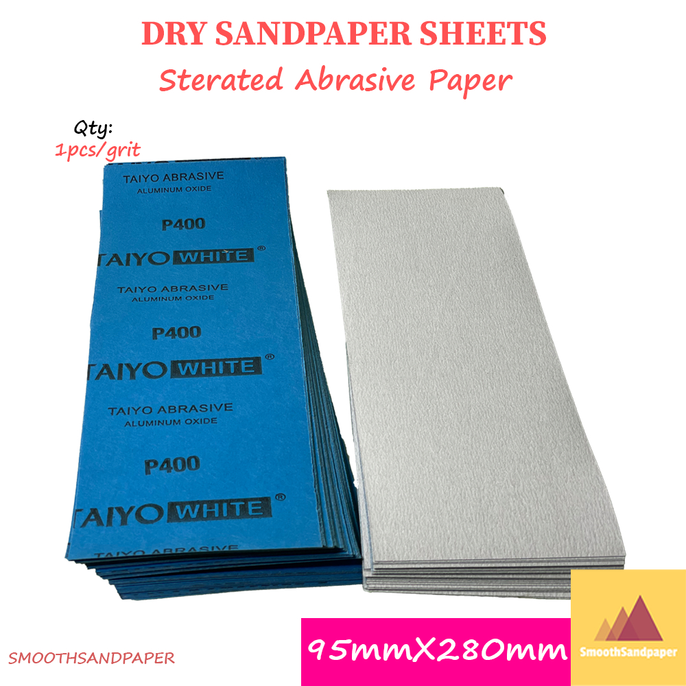 Dry Stearated Sandpaper Sheet 95mmX280mm Woodworking