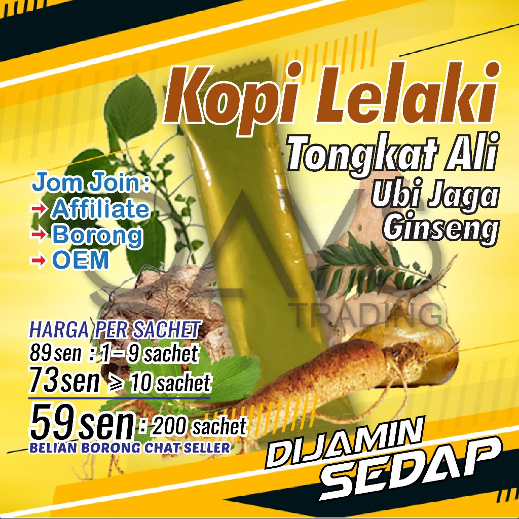 Lelong L3 Kopi Herba Lelaki Brand Popular & Sedap