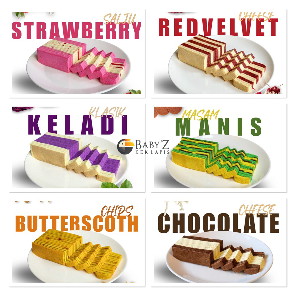 KEK LAPIS BABY'Z ORIGINAL WARISAN SARAWAK (20 PILIHAN PERISA)