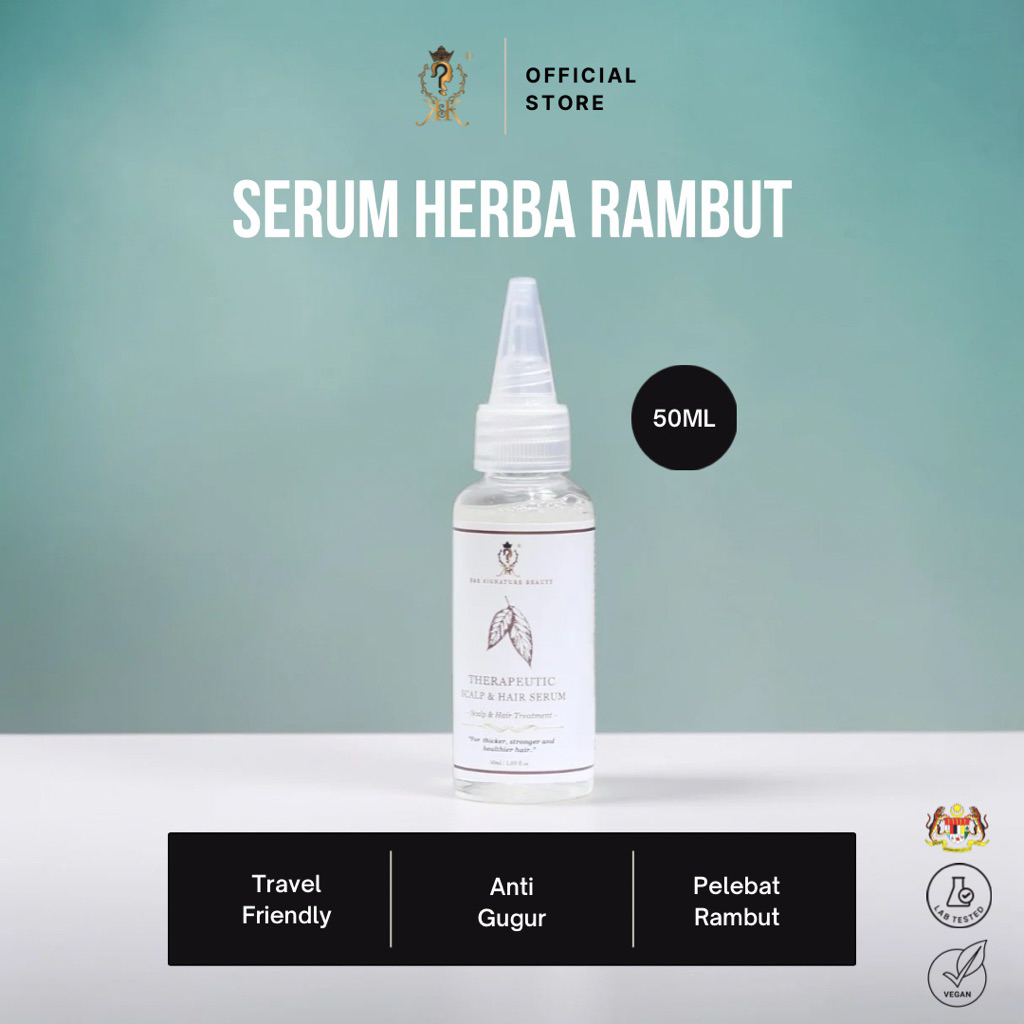 [HQ]K&K 100% HERBAL THERAPEUTIC SCALP & HAIR SERUM 50ML- LEBATKAN RAMBUT - SERUM GUGUR RAMBUT - MINYAK LEBAT - AKAR