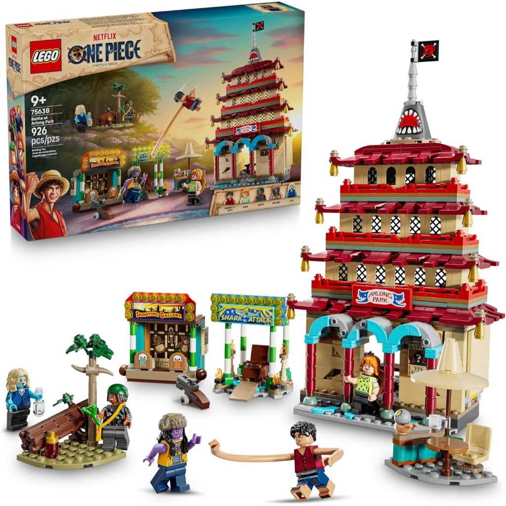 LEGO 75638 ONE PIECE Battle at Arlong Park - Luffy, Usopp, Nami, Arlong, Chuu, Pagoda - Ages 9+ - 926pcs