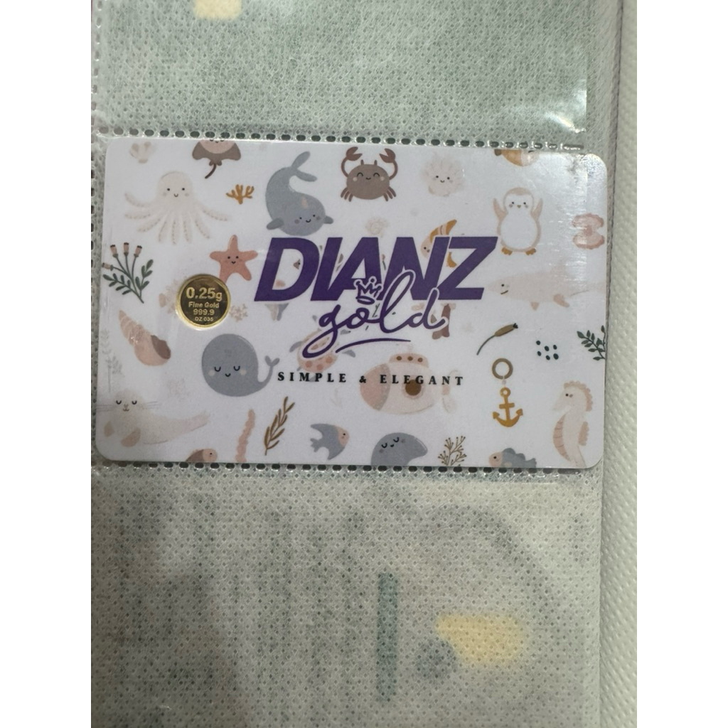 Gold bar 0.25g/ emas 999.9 Dianz Gold ‼️Limited Edition‼️