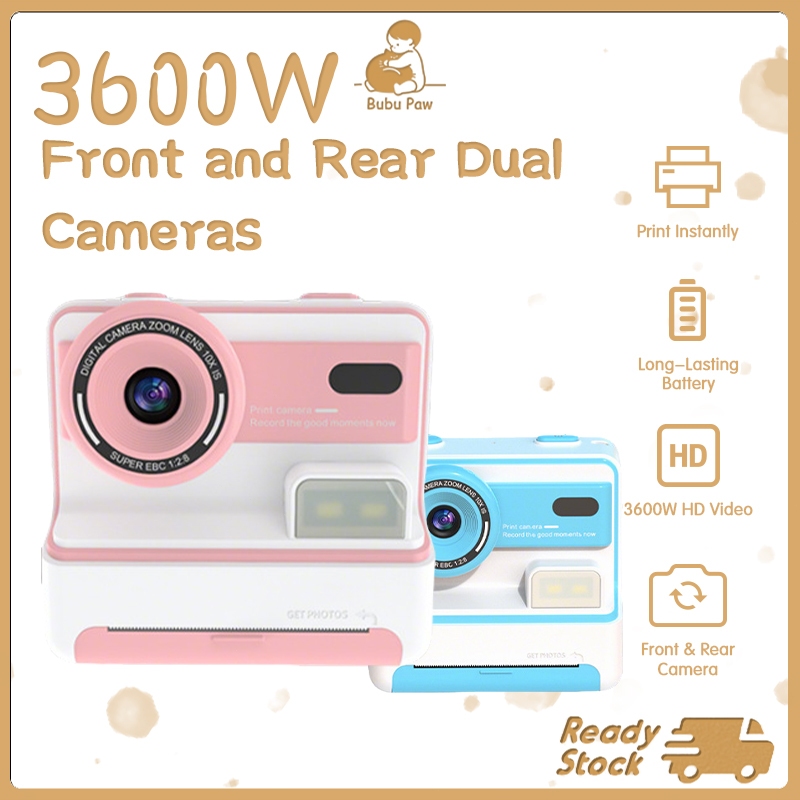 Kids Camera Instant Print 1080p Digital Camera For Kids With 32g Sd Card Instant Print Camera cny gift ramadan