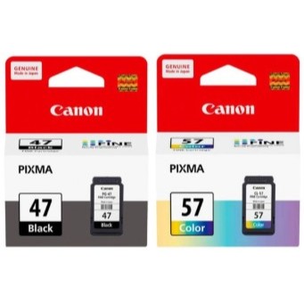 Canon Pixma Cartridge PG 47 (Black) + CL 57 (Colour)