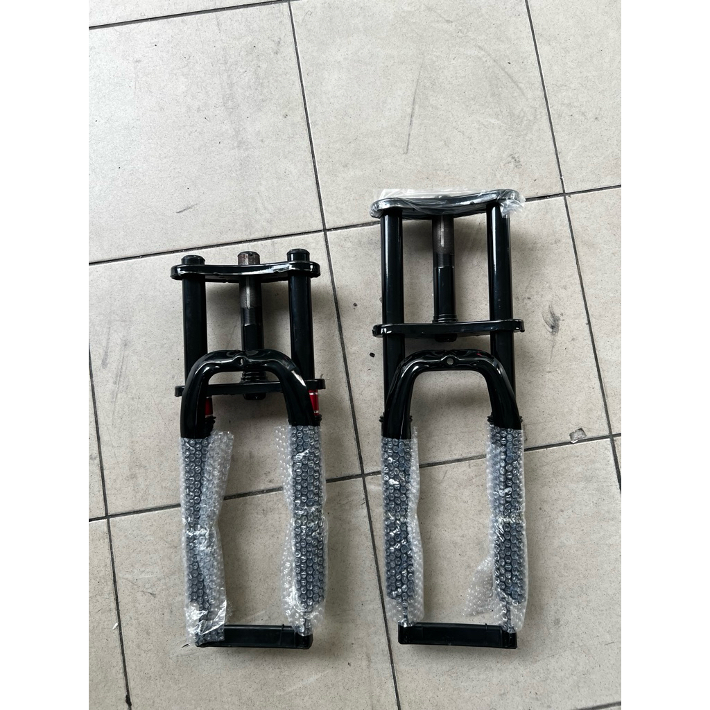 20” candy double fork lowered and normal basikal fork