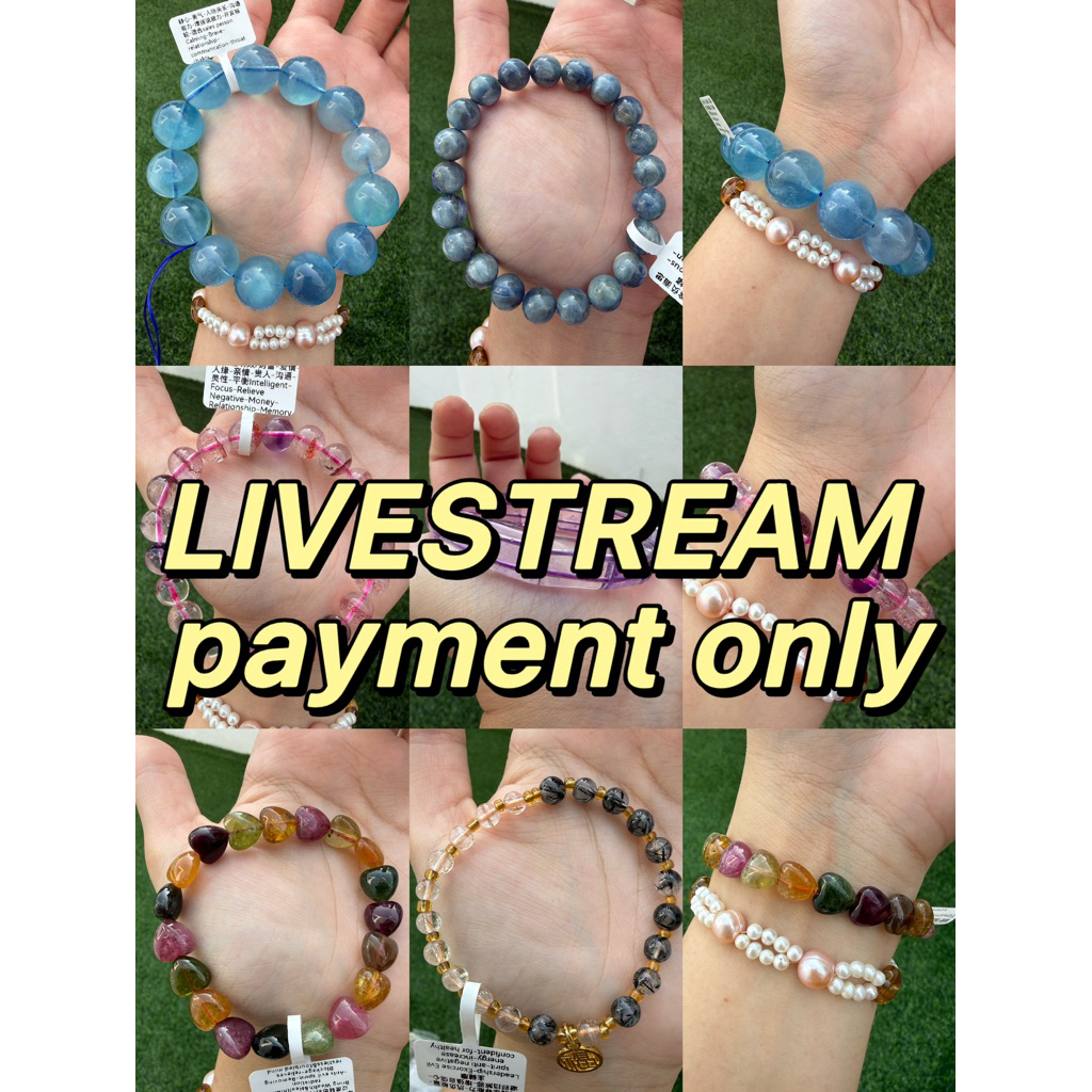 Nancy crystal live shop(Pembayaran hanya ketika live)crystal natural ready stock for link RM10