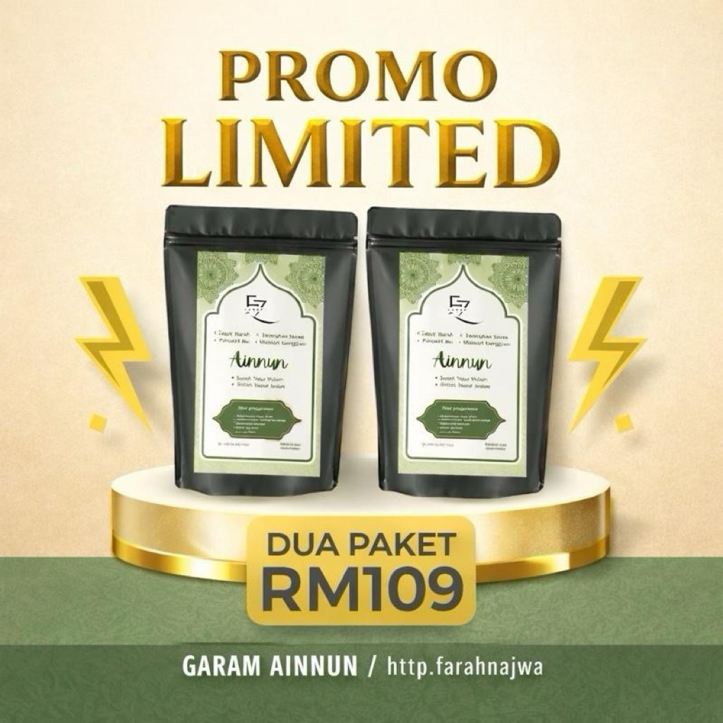PROMOSI GARAM AINNUN - MANDIAN UNTUK MASALAH AIN/GANGGUAN/SUSAH TIDUR/SUSAH DAPAT JODOH