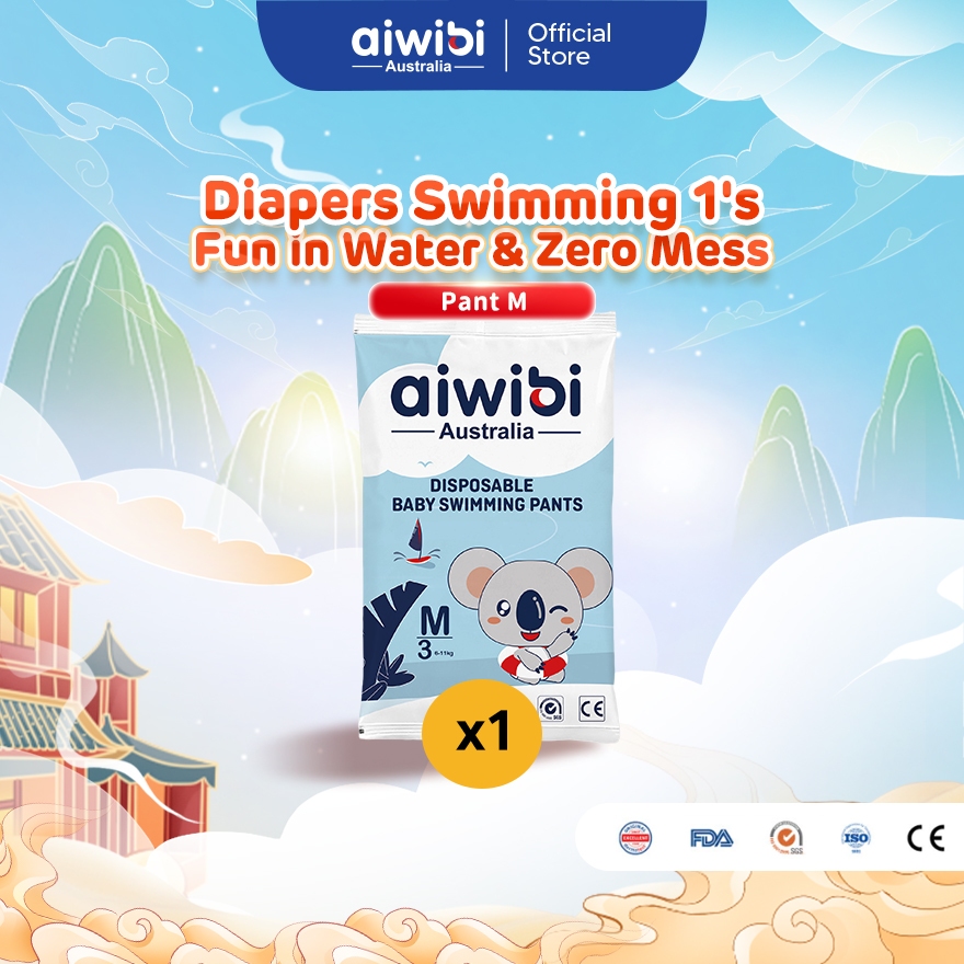 Aiwibi Baby Swimming Diapers Pants (1Pack)
