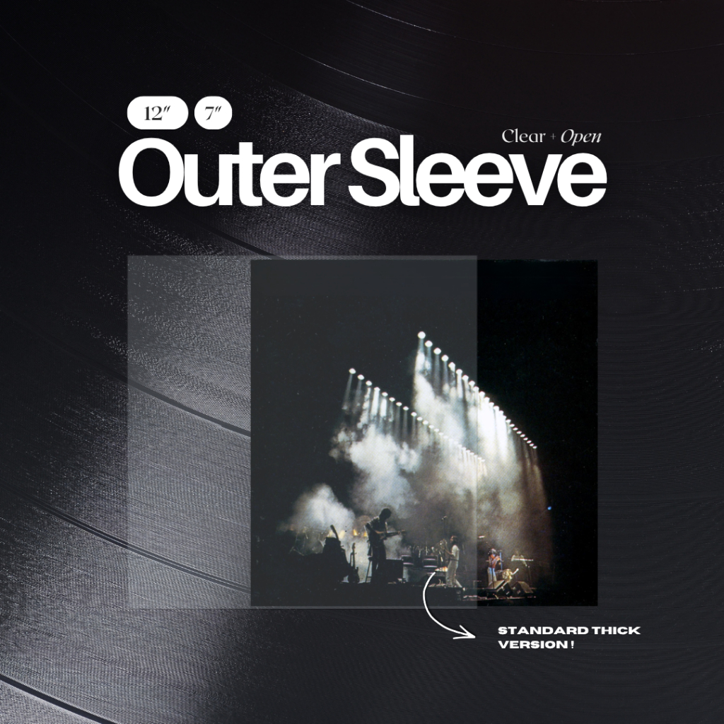 10/25/50 Pieces 12"/7" Vinyl Outer Sleeve (Clear + Open) (For Single, Double LP, Gatefold, LD, EP Cover) Perfect Fit