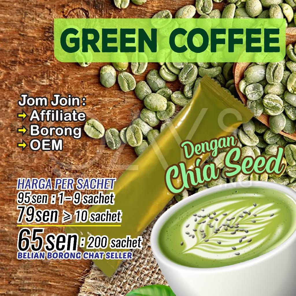 K6 Green Coffee CHIA SEED