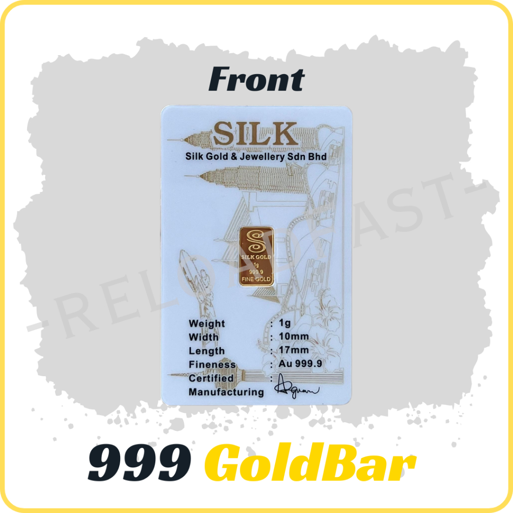 【Gold Bar】1g/0.5g 999.9 Gold Bar Fine Jewelry Gift