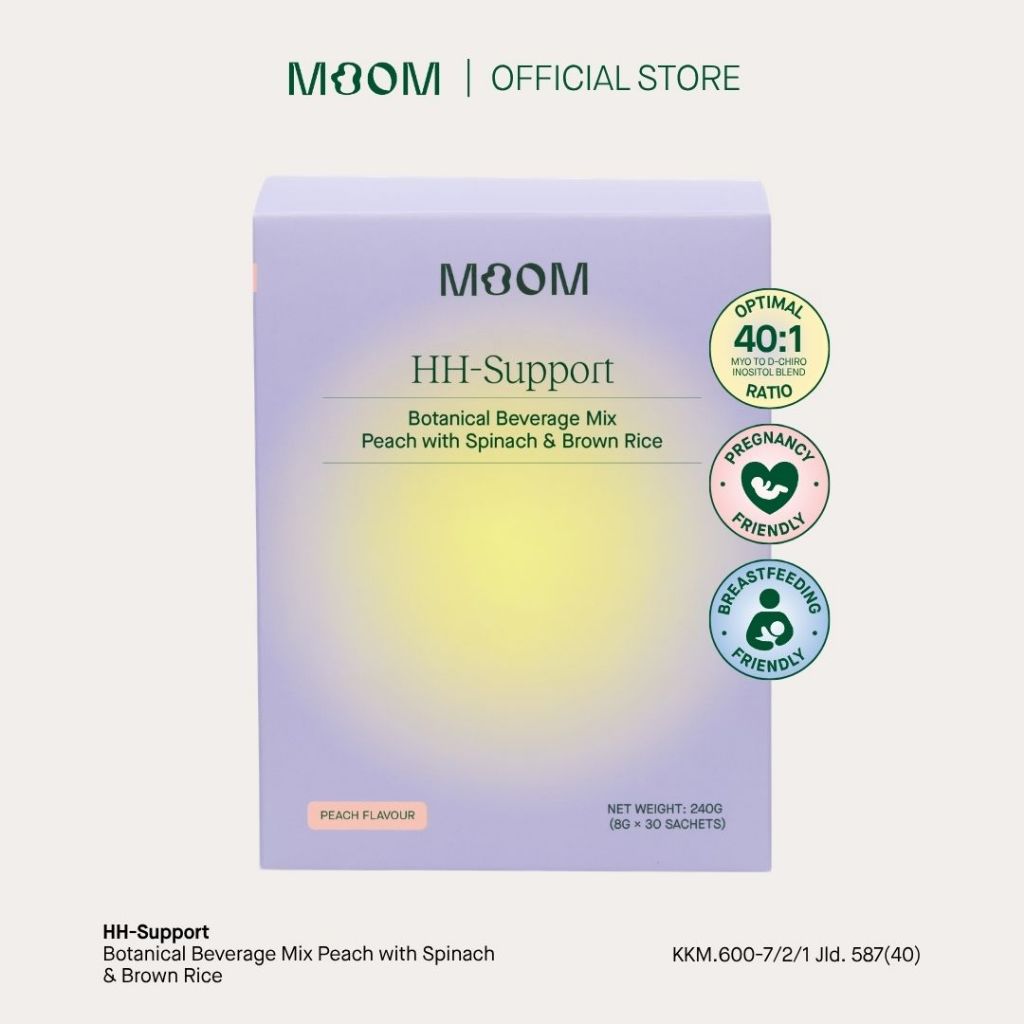 [LIMITED EDITION] Moom Health™ Happy Hormones White Peach, HH-Support | Hormone Support for PCOS and Endo (30s)