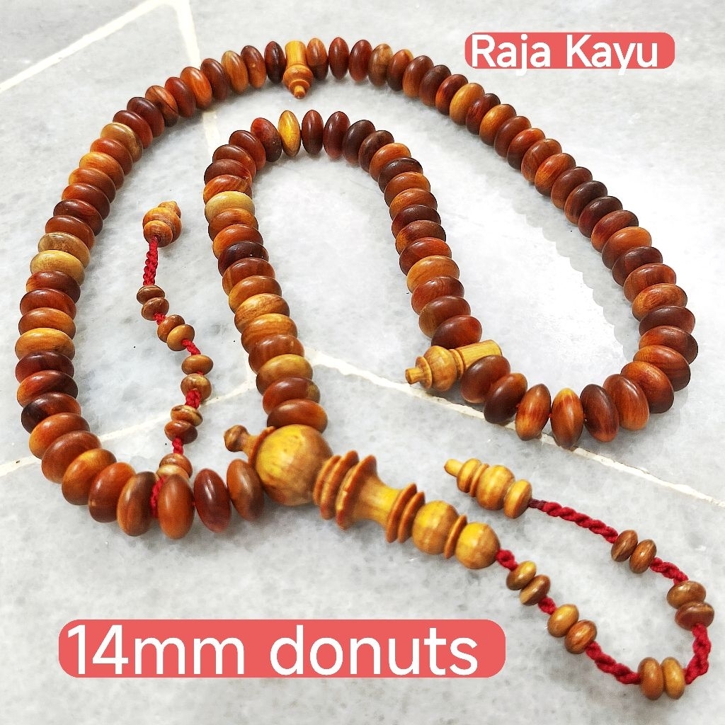 Raja kayu Tasbih Raja Kayu PREMIUM Limited Edition 33 BIJI Size BESAR 8mm To 22mm ready stok🌾🌾🌾