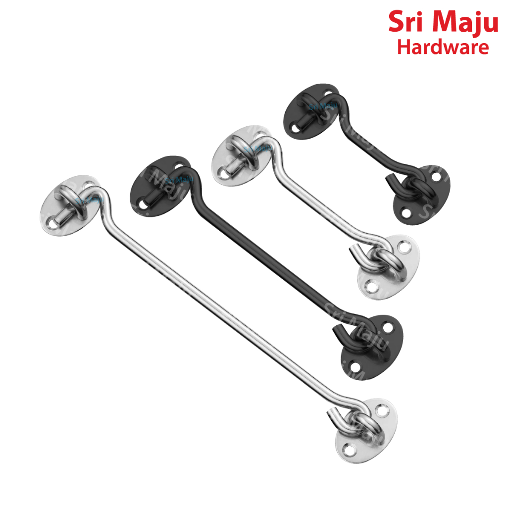 MAJU WIH-SS Solid Stainless Steel Window Hook Cabin Hook Swing Door Latch Bolt Penyangkut Tingkap