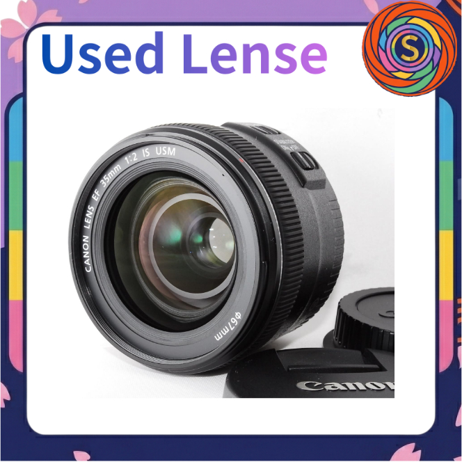 【Secondhand】Canon EF 35mm F2 IS USM Wide-Angle Prime Lens EF-mount Full Frame used pre-loved