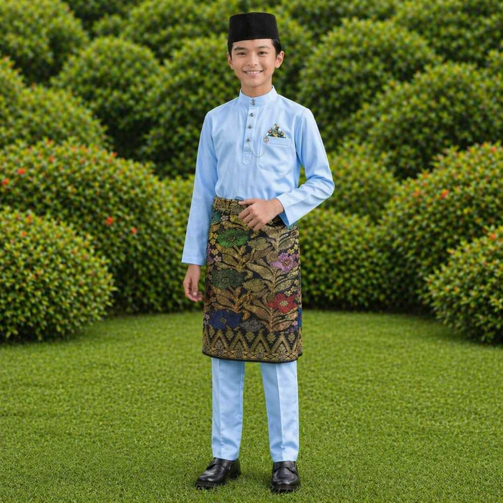 NEW MALAY BAJU BODAK LELAKI KAIN COMO CREPE Lelaki Terkini Kualiti Terbaik Bahan Clothing