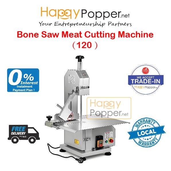 HAPPYPOPPER Mesin Pemotong Tulang Daging Commercial Electric Meat Slicer Bone Saw Cut Cutting Cutter Machine Model 120