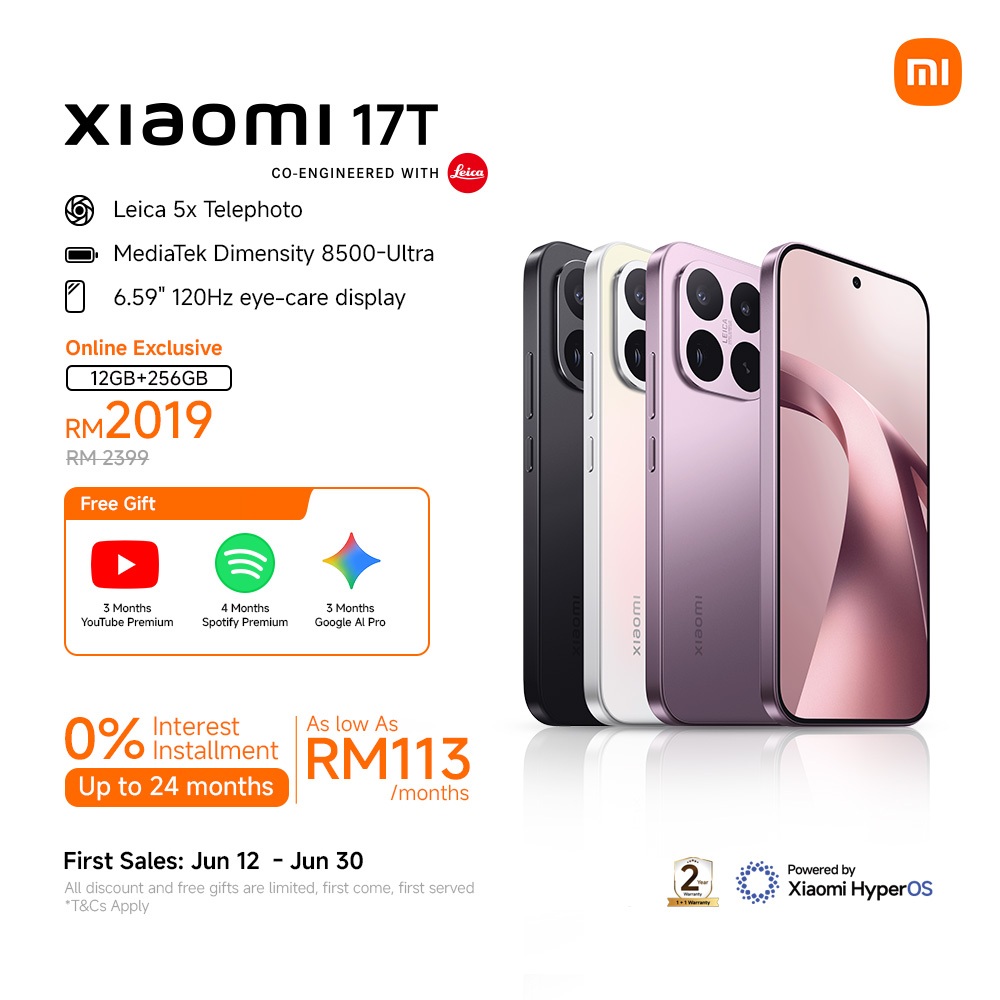 Xiaomi 17T Smartphone | 6.59" 120Hz eye-care display Leica 5x Telephoto,6500mAh (typ) Silicon-carbon Battery